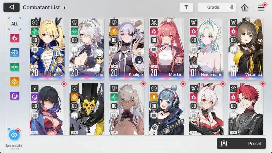 Chaos Zero Nightmare Accounts Global | Lv22 | 6 UR | Tressa ME3 | TakeMail CZN02 image 6