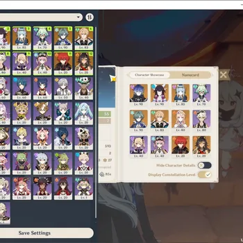 Genshin Impact Accounts Mid Game ASIA|AR 55|Free ZZZ|Flins Pream Team|6 Limited + 3 (*5 Weapon)|(Columbina)+Sign| 2 Standart