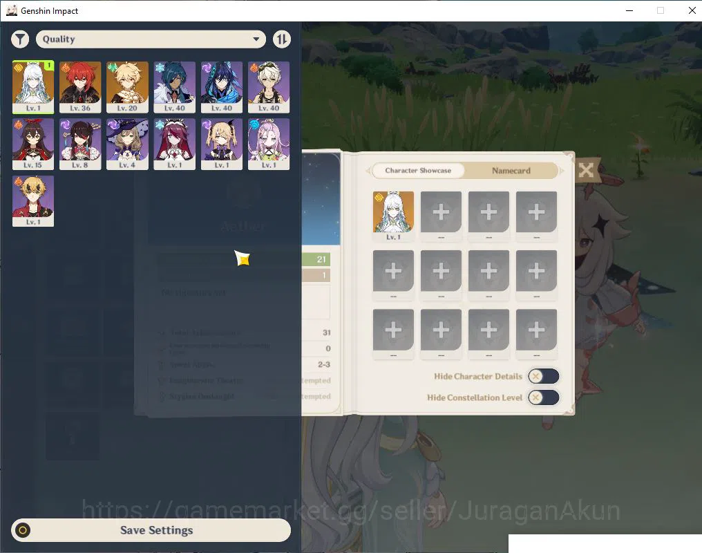 Genshin Impact Accounts Starter ASIA| AR 21| 1 Limited || Zibai | Starter |Low Explore Map | MC Male | Take Mail|Check 2
