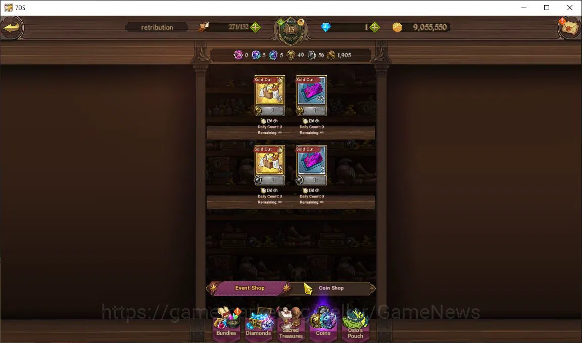 The Seven Deadly Sins: Grand Cross Accounts Starter Global |1,4M CC| Starter Ch 4 | 1 Seventh Spring Box | 3 UR |Oppressor 8