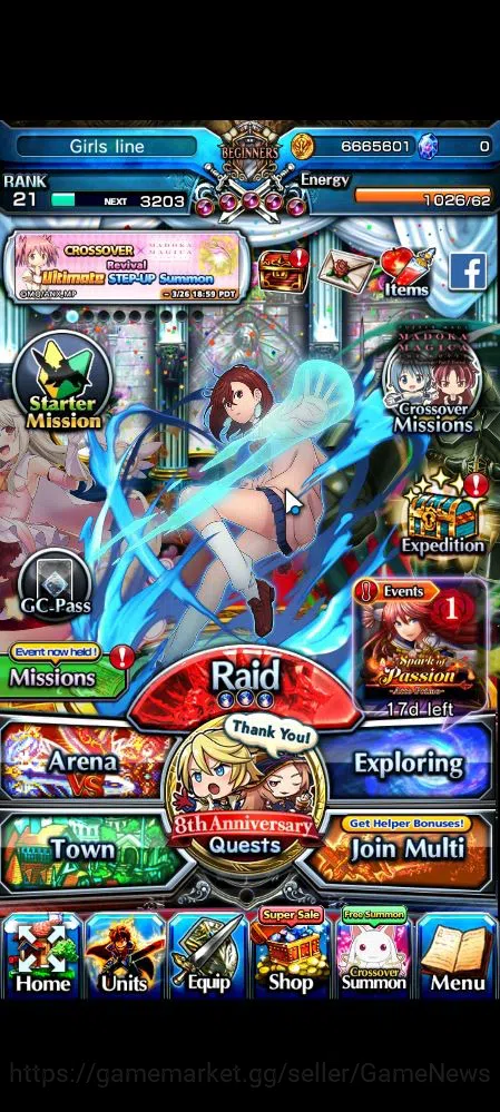 Grand Summoners Accounts Global|Rank 21|Starter|31 RGB|12 Ascend|MomoTW,Mik image 1