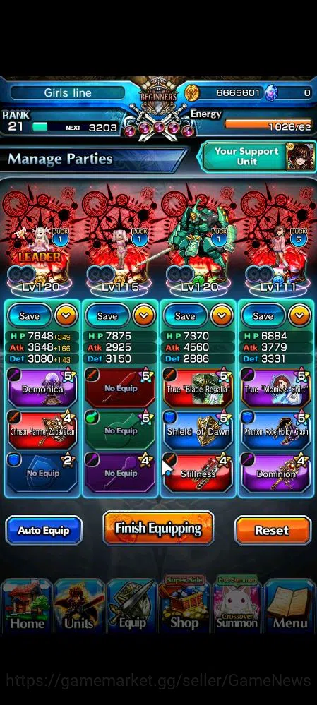 Grand Summoners Accounts Global|Rank 21|Starter|31 RGB|12 Ascend|MomoTW,Mik image 3