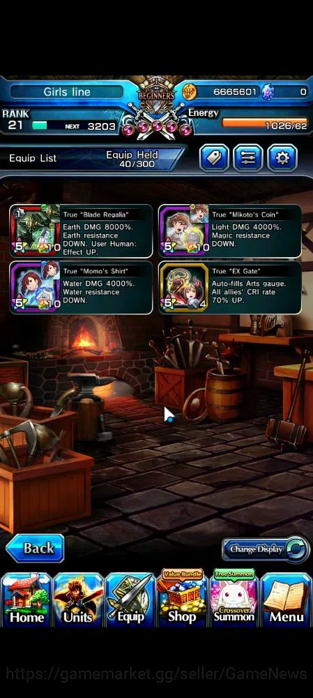 Grand Summoners Accounts Global|Rank 21|Starter|31 RGB|12 Ascend|MomoTW,Mik image 5
