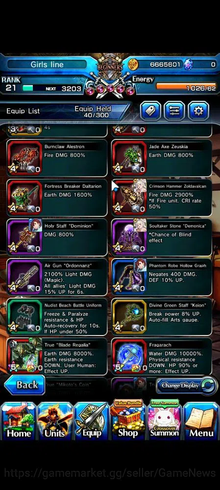 Grand Summoners Accounts Global|Rank 21|Starter|31 RGB|12 Ascend|MomoTW,Mik image 8