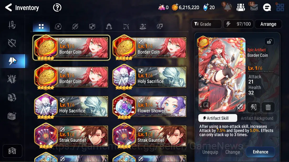 Epic Seven Accounts GLOBAL UNVERIF|NEW ERA|2 ML (LOT Scales, BM Haste) image 7