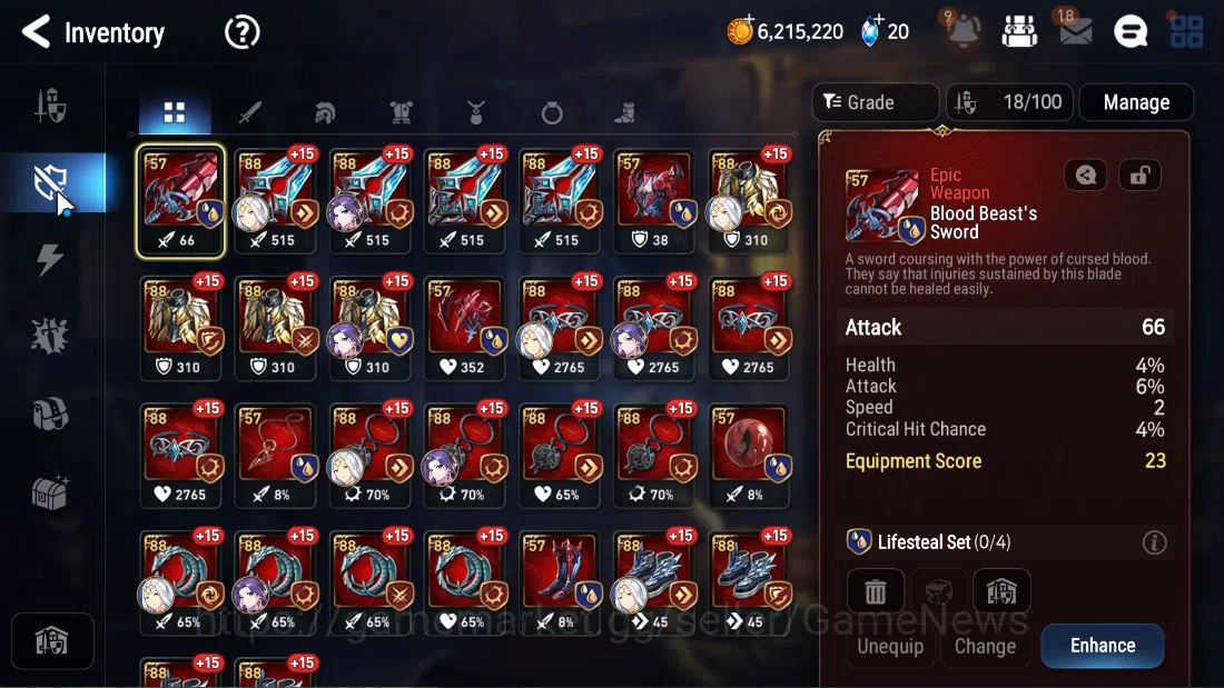 Epic Seven Accounts GLOBAL UNVERIF|NEW ERA|2 ML (LOT Scales, BM Haste) image 8