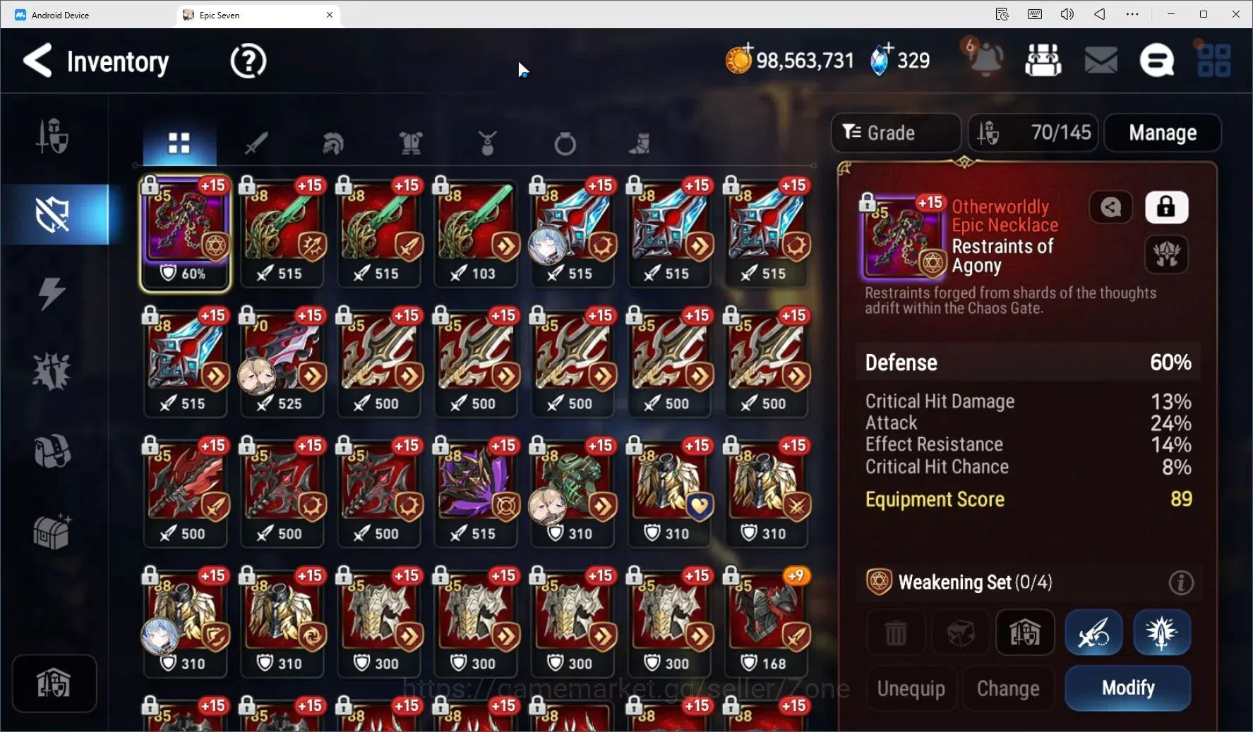 Epic Seven Accounts Global unverif|10ML (RNL,Zio, Setsuka, ROLEtc.)Rin image 12