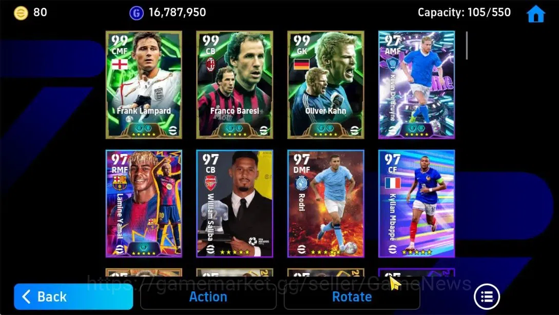 eFootball Accounts Android|Big Time Frank Lampard,Oliver Kahn,Franco  image 15