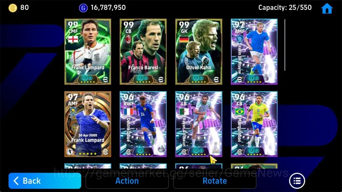 eFootball Accounts Android|Big Time Frank Lampard,Oliver Kahn,Franco  image 6