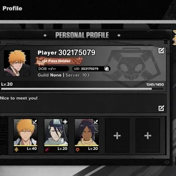 BLEACH: Soul Resonance Accounts NuverseSEA|Lv 20| 3 SSR [Ichigo Dual Z]+Stamp,Byakuya,Yoruichi|12 SR