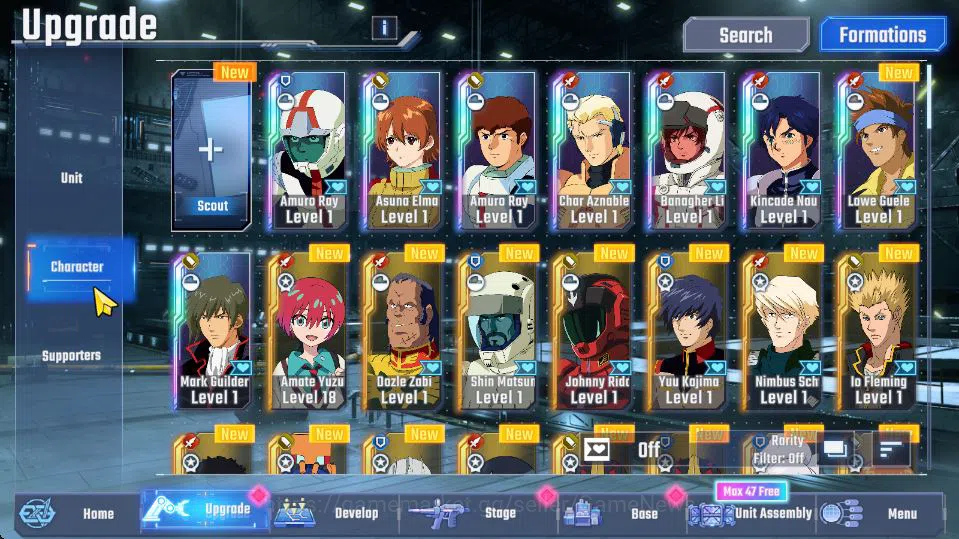 SD Gundam G Generation ETERNAL Accounts [Global]Rank 35|161K DM| 8 UR | Unicorn Destroy,As image 3