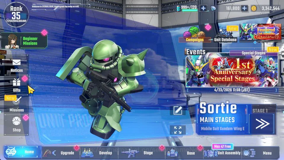 SD Gundam G Generation ETERNAL Accounts [Global]Rank 35|161K DM| 8 UR | Unicorn Destroy,As image 4