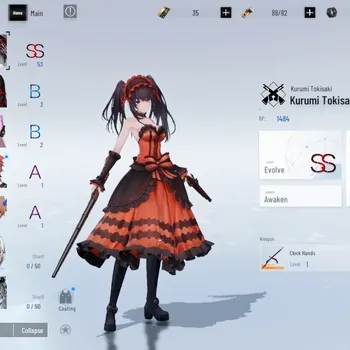 Punishing: Gray Raven Accounts Starter ASIA|Freh Starter Lv 7|1 Coating|Collab SS Kurumi Tokisaki|1 S Selector Omniframe|Log