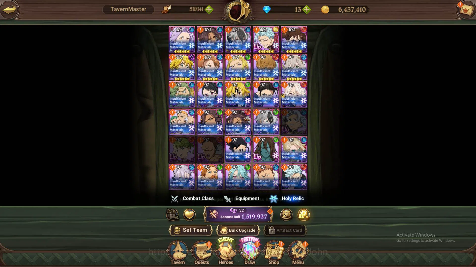 The Seven Deadly Sins: Grand Cross Accounts Others GLOBAL|1.5M CC|UR Meresca,Salos,Wk Gowther,Dk Meliodas|more detail check 8