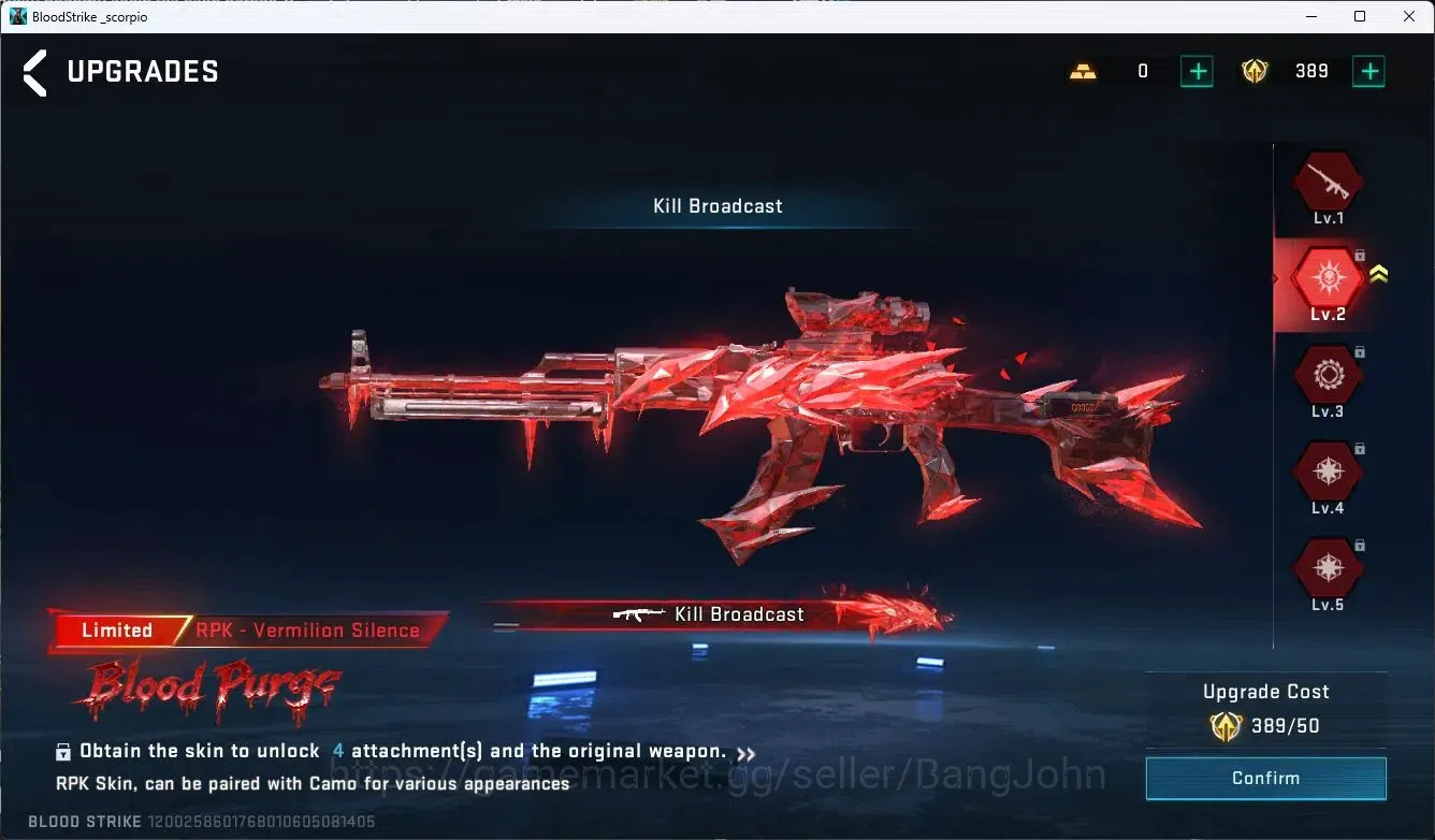 Blood Strike Accounts ASIA |COLLAB=SCAR,MCX|LIMITED=RPK|ULTRA=INP-9,QBZ9 image 15