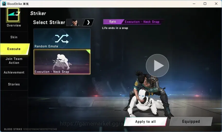 Blood Strike Accounts Collab Skin ASIA | 1 ETERNAL STRIKER: HANK-Doom | 1 Legendary Gun - Blood Vengeance | Check SS BS2036B 4