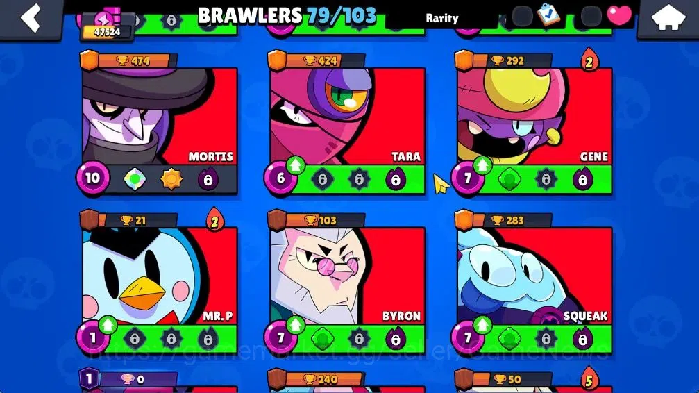 Brawl Stars Accounts 47524 Trophy|Free CR|79 Brawler 24 Max 1 UL [Siriu image 17