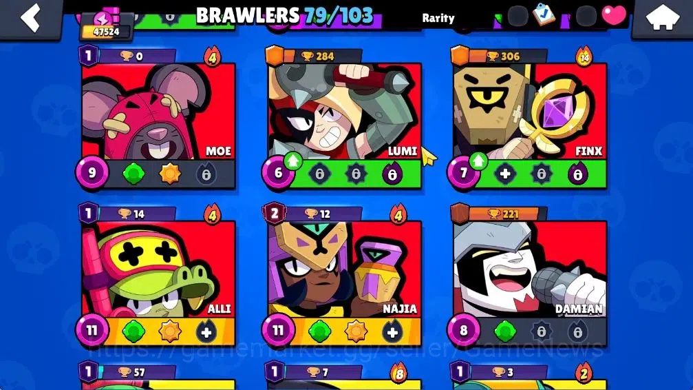 Brawl Stars Accounts 47524 Trophy|Free CR|79 Brawler 24 Max 1 UL [Siriu image 19