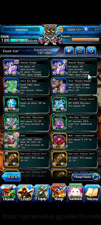 Grand Summoners Accounts Global|Rank 126|76 RGB|18 Ascend|RoyTW,InumataTW,T image 11
