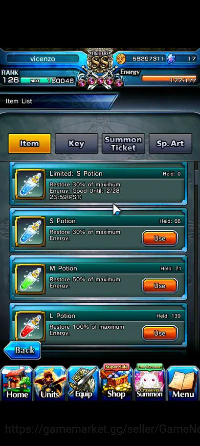 Grand Summoners Accounts Global|Rank 126|76 RGB|18 Ascend|RoyTW,InumataTW,T image 2