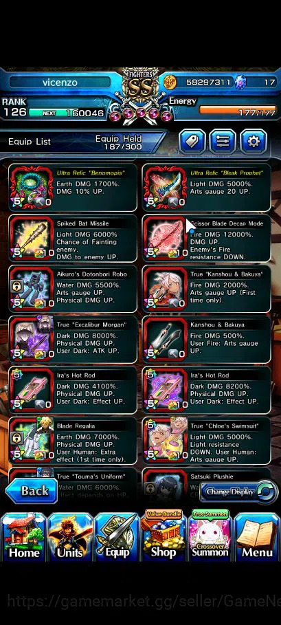 Grand Summoners Accounts Global|Rank 126|76 RGB|18 Ascend|RoyTW,InumataTW,T image 6