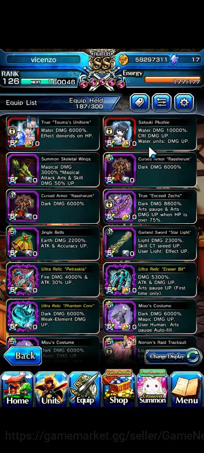 Grand Summoners Accounts Global|Rank 126|76 RGB|18 Ascend|RoyTW,InumataTW,T image 7