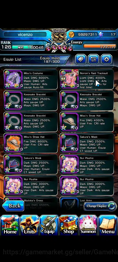 Grand Summoners Accounts Global|Rank 126|76 RGB|18 Ascend|RoyTW,InumataTW,T image 8