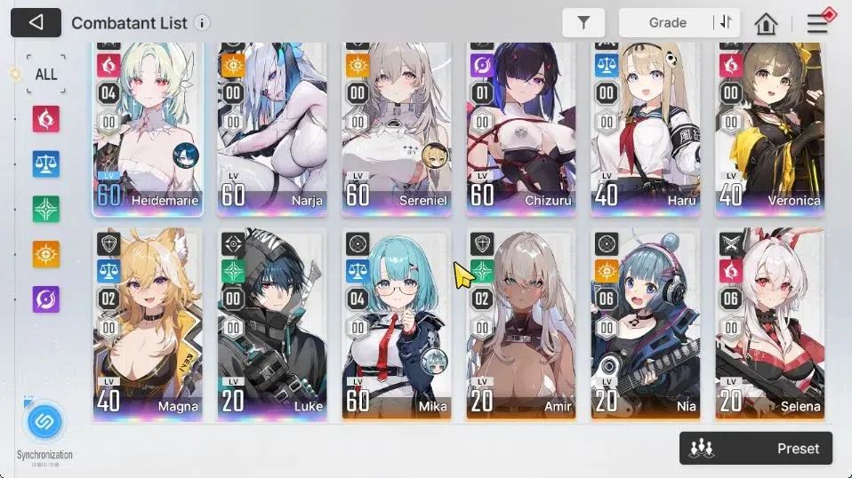 Chaos Zero Nightmare Accounts GLOBAL Lv54|8 SSR[HeidemarieM2+Sign,ChizuruM1,Magn image 3