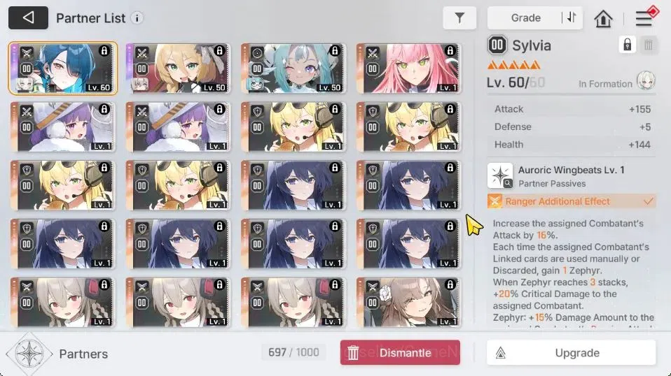 Chaos Zero Nightmare Accounts GLOBAL Lv54|8 SSR[HeidemarieM2+Sign,ChizuruM1,Magn image 8