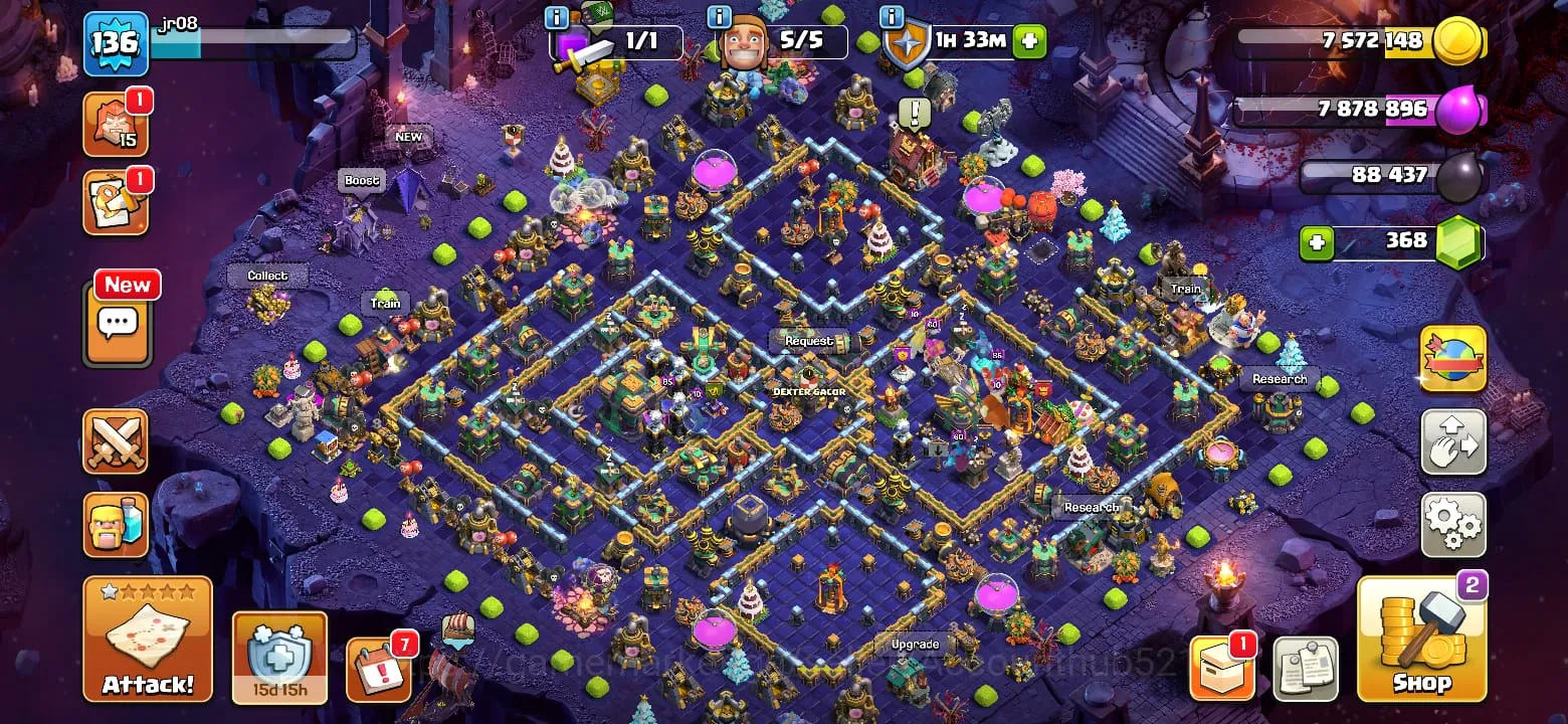 Clash of Clans Accounts Others TH14 MAX | COSMIC SCENERY | HIGH EPICS 1