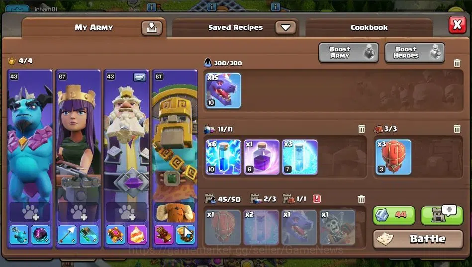 Clash of Clans Accounts LV 139|TH 15-BH 9|HH 7|BK 67,AQ 67,GW 43,MP 43,RC image 12