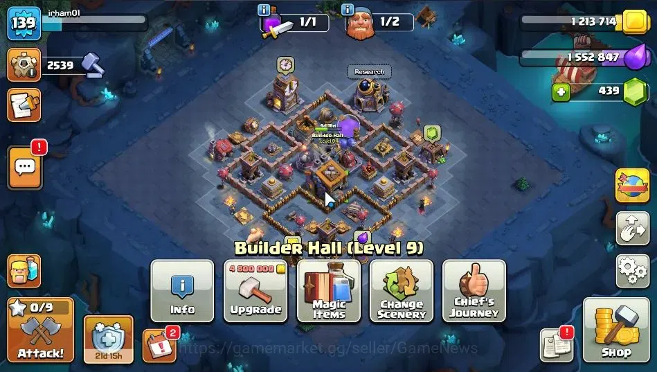 Clash of Clans Accounts LV 139|TH 15-BH 9|HH 7|BK 67,AQ 67,GW 43,MP 43,RC image 13