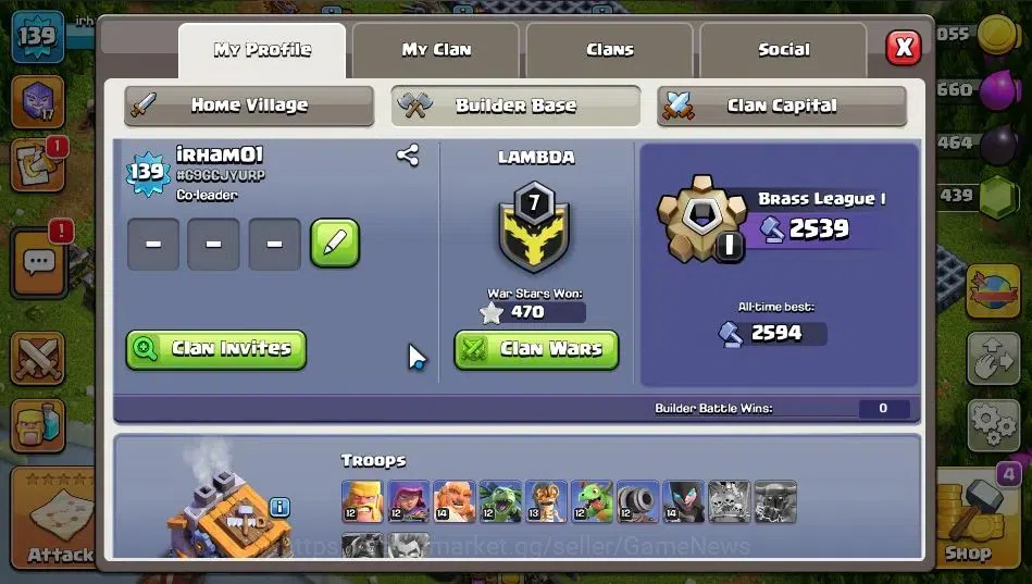 Clash of Clans Accounts LV 139|TH 15-BH 9|HH 7|BK 67,AQ 67,GW 43,MP 43,RC image 5