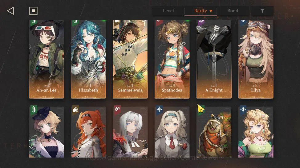Reverse: 1999 Accounts Midgame GLOBAL|Lv60|13*6Crew +2 limit|[(BerylP2)+PSY,Anjo Nala,P1]|Kiperina,Sultterpage,Isolde,Etc|1 4