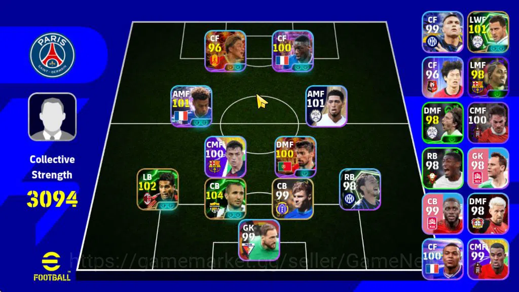 Mobile| Neymar Jr,Desire Doue,Kensuke Nagai(Blitz Curler)Eden Hazard(Phenom Pass)Serginho(Edged Crossing),Etc|TakeEmail(EF1342) eFootball Starter Mobile| Neymar Jr,Desire Doue,Kensuke Nagai(Blitz image 1
