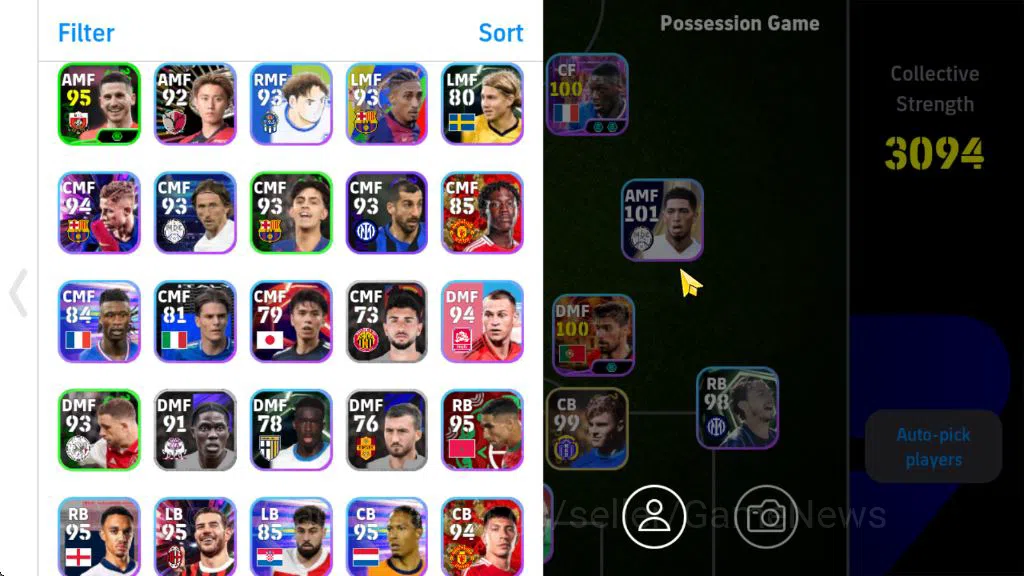 eFootball Accounts Starter Mobile| Neymar Jr,Desire Doue,Kensuke Nagai(Blitz Curler)Eden Hazard(Phenom Pass)Serginho(Edged 3