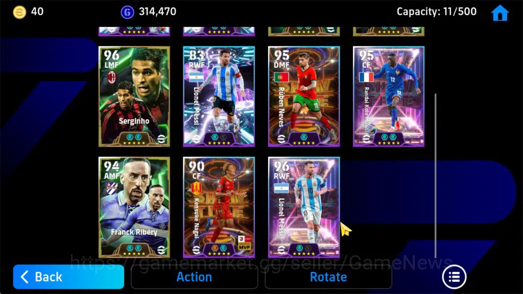 eFootball Accounts Starter Mobile| Neymar Jr,Desire Doue,Kensuke Nagai(Blitz Curler)Eden Hazard(Phenom Pass)Serginho(Edged 6