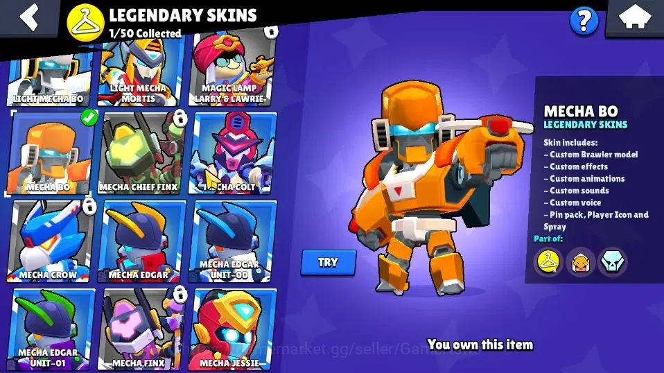 Brawl Stars Accounts 5962 Trophy|33 Brawlers 8 Max Lvl|5 Prestige|50 Sk image 10