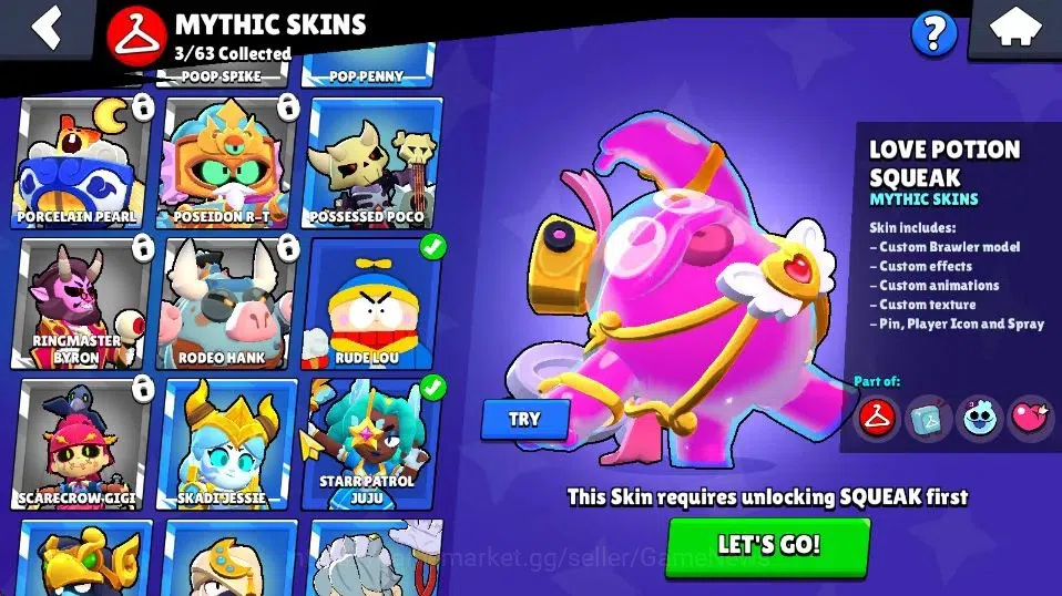 Brawl Stars Accounts 5962 Trophy|33 Brawlers 8 Max Lvl|5 Prestige|50 Sk image 11