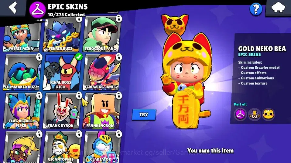 Brawl Stars Accounts 5962 Trophy|33 Brawlers 8 Max Lvl|5 Prestige|50 Sk image 13