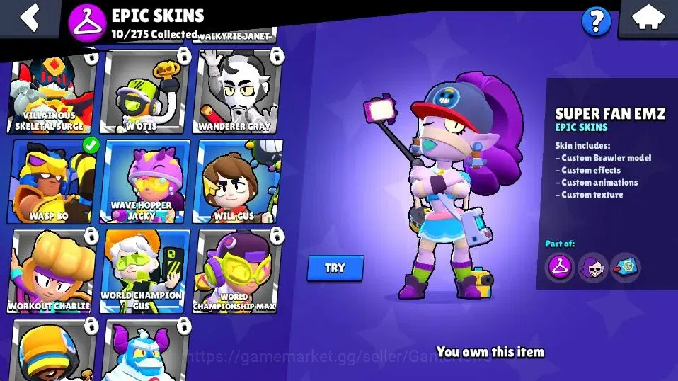 Brawl Stars Accounts 5962 Trophy|33 Brawlers 8 Max Lvl|5 Prestige|50 Sk image 16