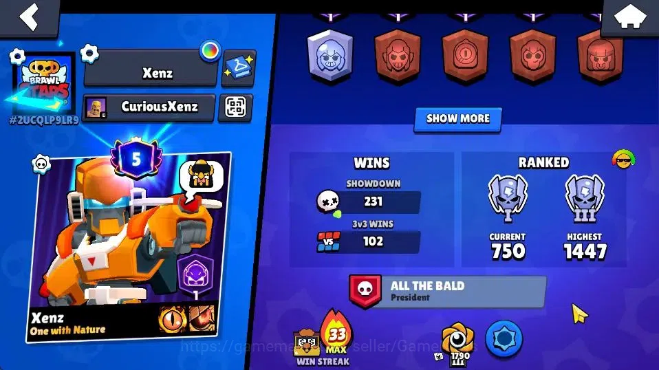 Brawl Stars Accounts 5962 Trophy|33 Brawlers 8 Max Lvl|5 Prestige|50 Sk image 20