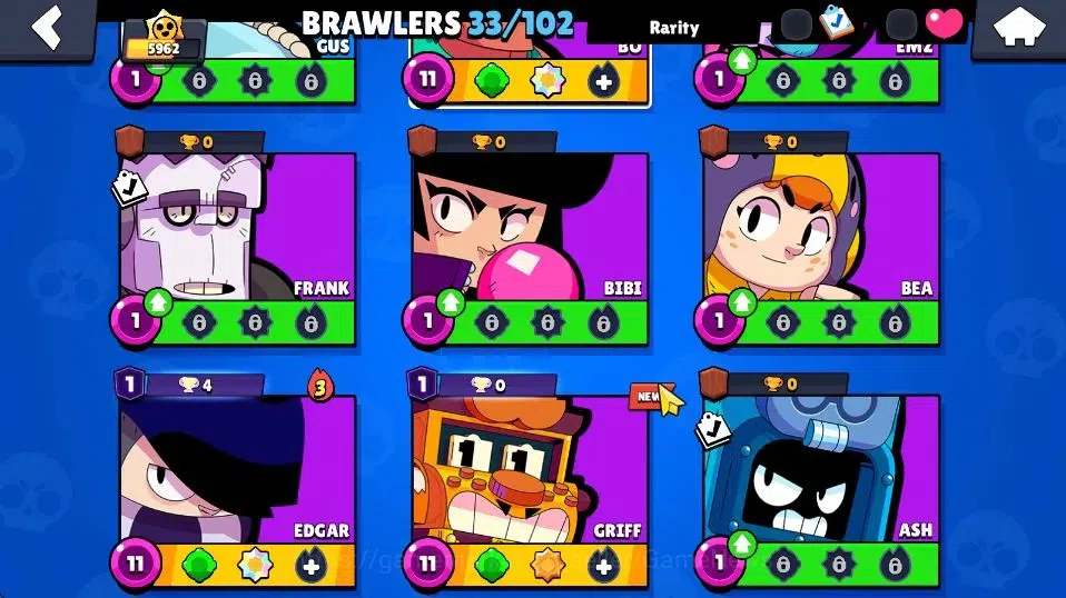 Brawl Stars Accounts 5962 Trophy|33 Brawlers 8 Max Lvl|5 Prestige|50 Sk image 8
