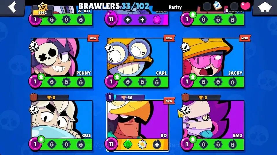 Brawl Stars Accounts 5962 Trophy|33 Brawlers 8 Max Lvl|5 Prestige|50 Sk image 9
