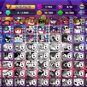 Brawl Stars Accounts 5962 Trophy|33 Brawlers 8 Max Lvl|5 Prestige|50 Sk image 1