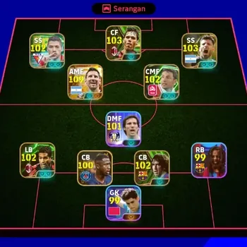 eFootball Accounts Legends & Iconic Players Android|PW 3119|Lionel Messi BigT,Rio Ferdinand Epic,Marco Van Basten Epic,Luis