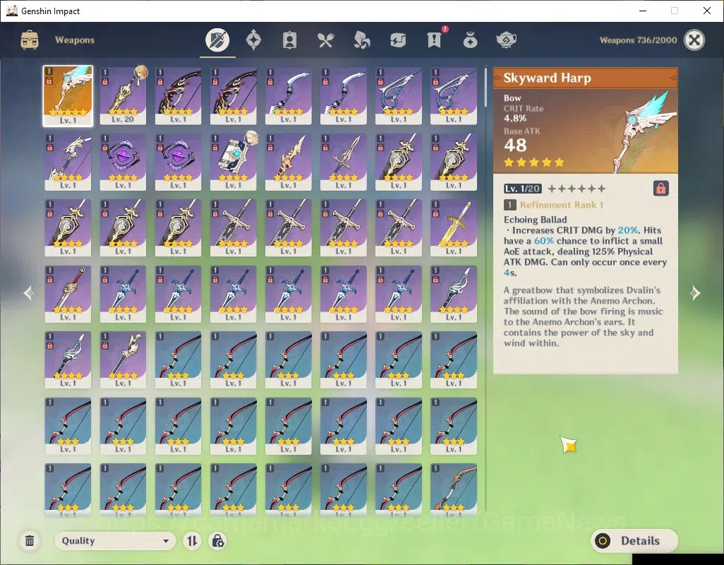 Genshin Impact Accounts ASIA|AR 55|BD Unset|1 Limited + 1 (*5Weap)|Nicole  image 5
