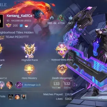Mobile Legends: Bang Bang Accounts Others Global|Skin 532|Mega|LegendSaber+Alucard,Aspriant