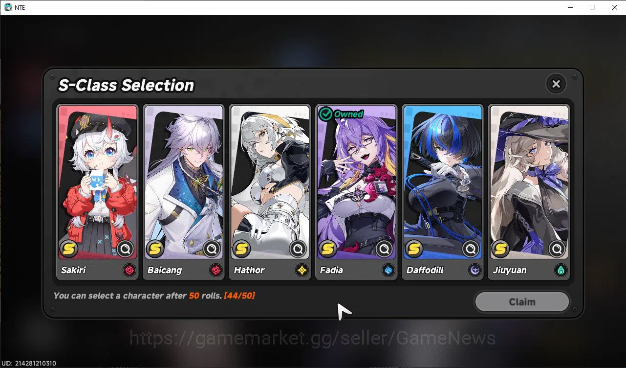 Neverness to Everness Accounts GLOBAL EU|HL 3| 2 SSR Limited [Nanally,Fadia] & 5  image 7