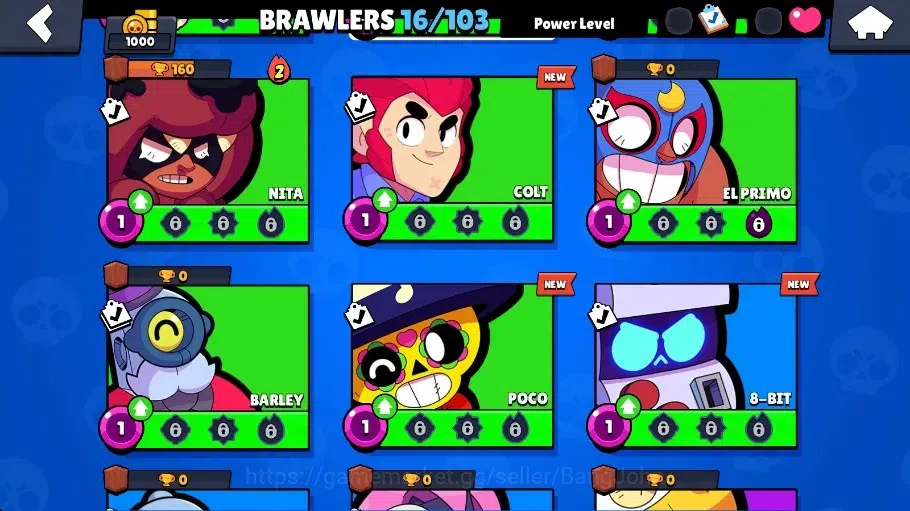 Brawl Stars Accounts Global | 1000 Thropy|16 Brawler|3 Max Hypercharge( image 7